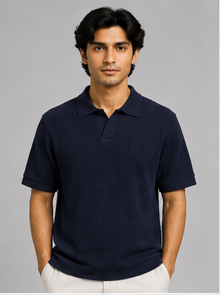 Men's Navy Blue Polo T-Shirt