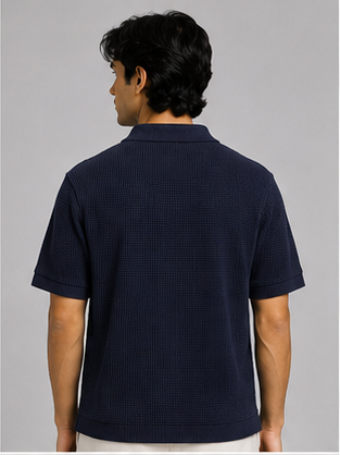 Men's Navy Blue Polo T-Shirt