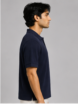 Men's Navy Blue Polo T-Shirt