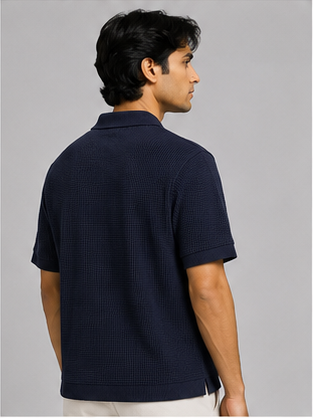 Men's Navy Blue Polo T-Shirt