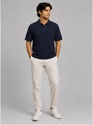 Men's Navy Blue Polo T-Shirt