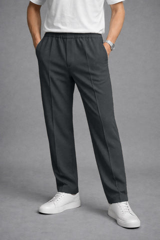 Ova charcoal straight fit trouser