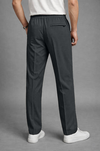 Ova charcoal straight fit trouser