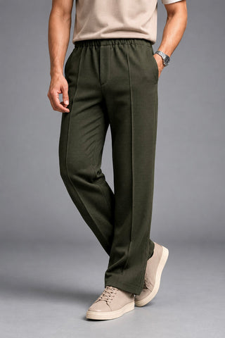 Ova olive straight fit trouser