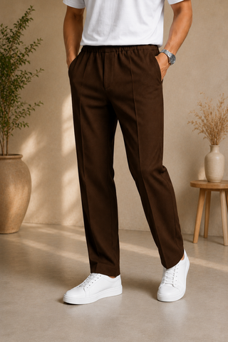 Ova rust straight fit trouser
