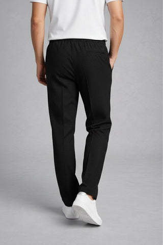 Ova black straight fit trouser