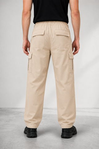 Ova Beige Cargo Trouser