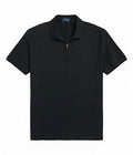 OVA Black Zip Polo